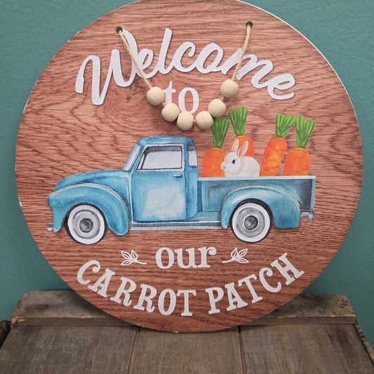 "Welcome to Our Carrot Patch" Wall Decor
