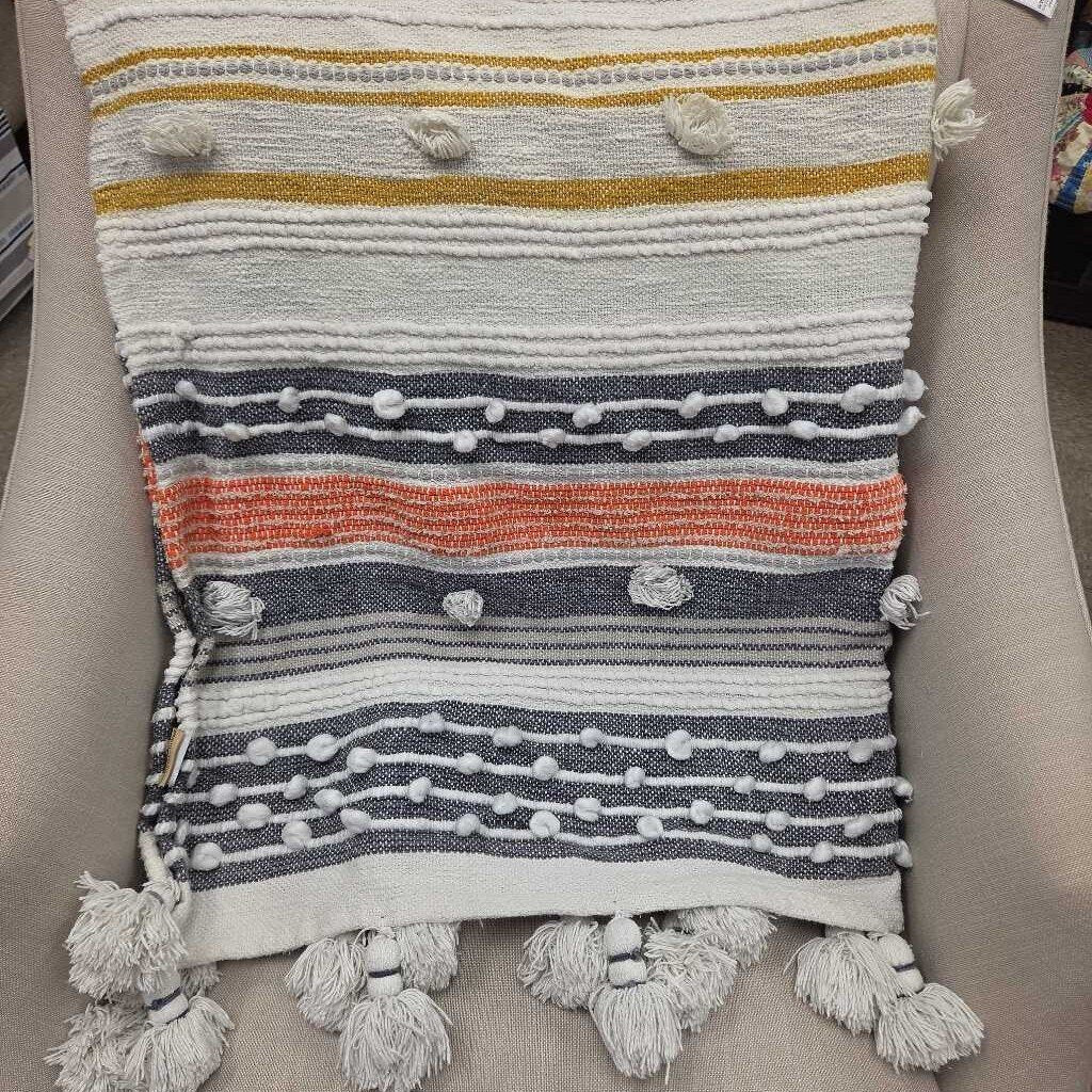 Passport to India Textured Boho Throw Blanket