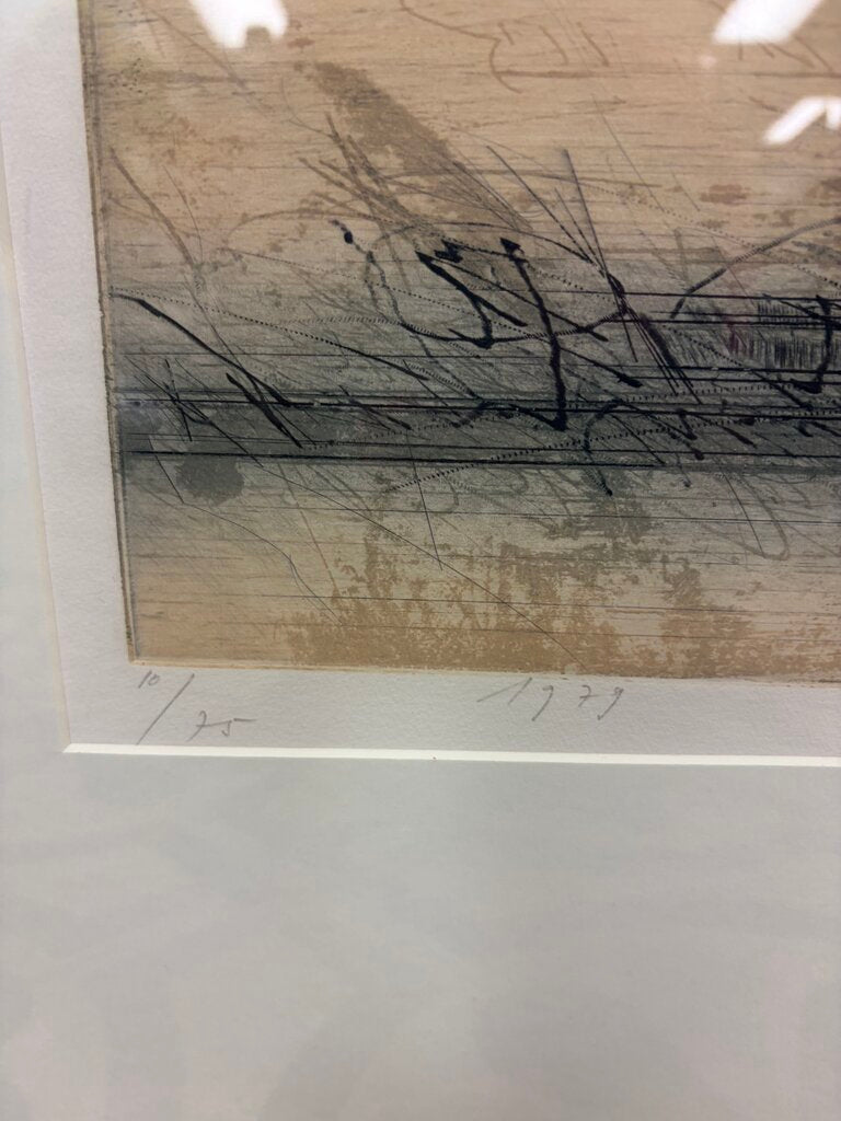 "Bewegung im Raum" by Karl Fred Dahmen - Color Etching on Paper (10 of 75)
