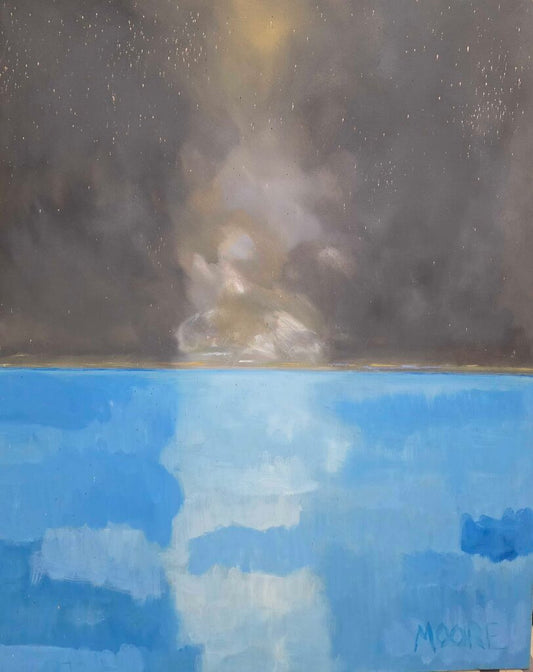 Original Abstract Oil on Canvas by Moore