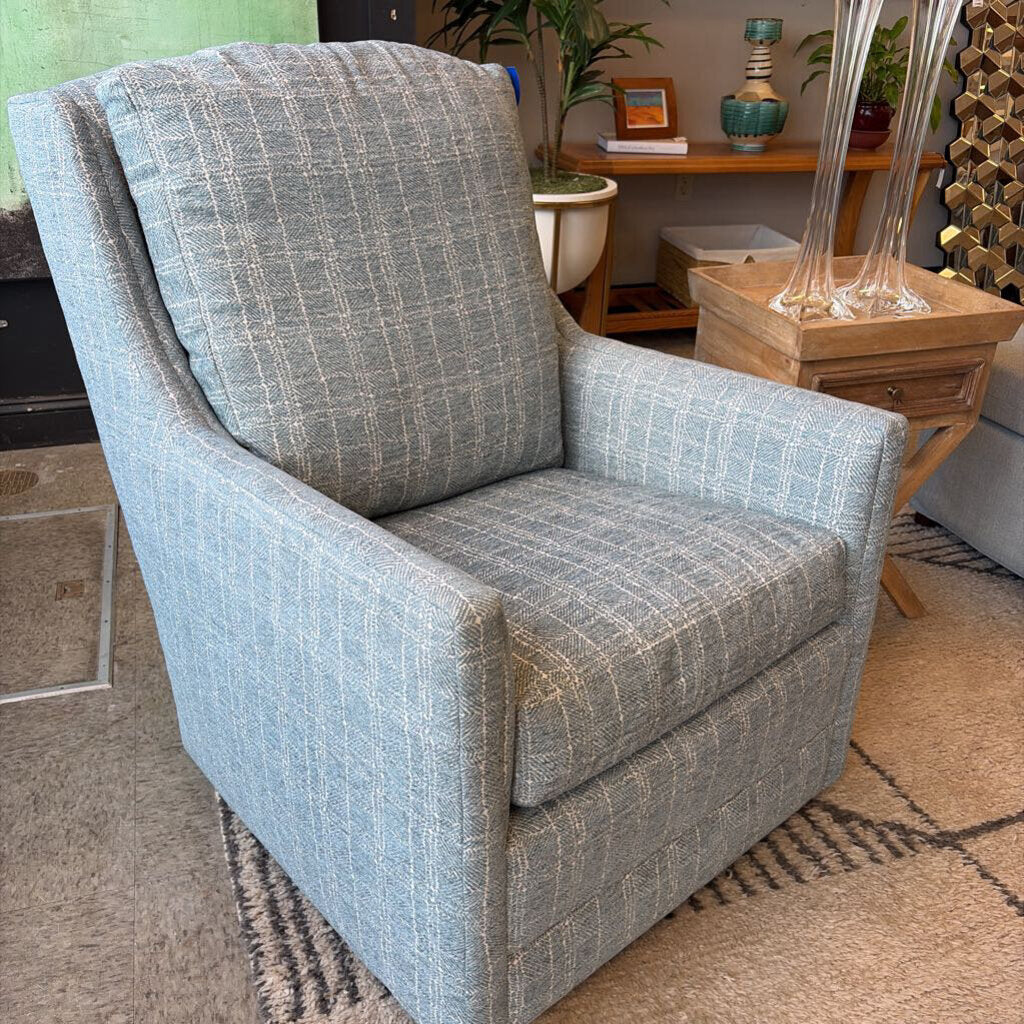 Jessica Charles Upholstered Swivel Rocker