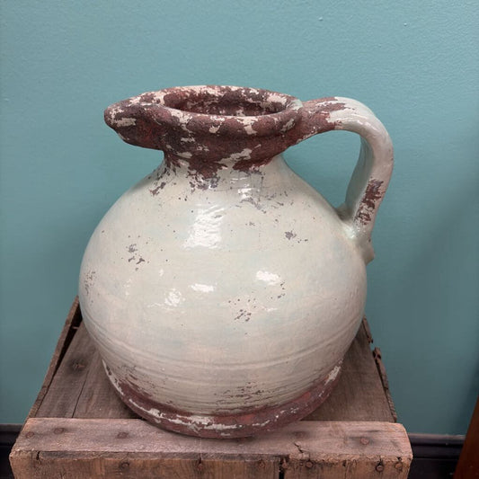Vintage Celadon Ceramic Pitcher