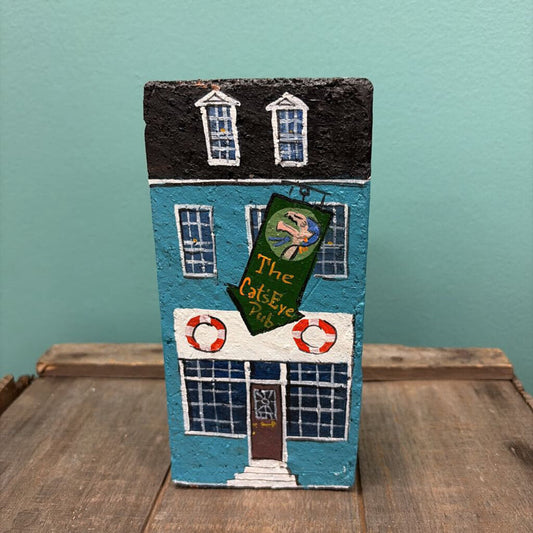 The Cat's Eye Pub Hand-Painted Brick