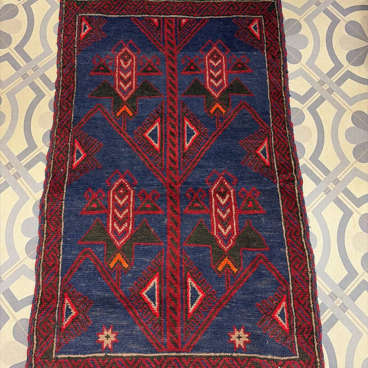 Baluch Hand Knotted 100% Wool Area Rug