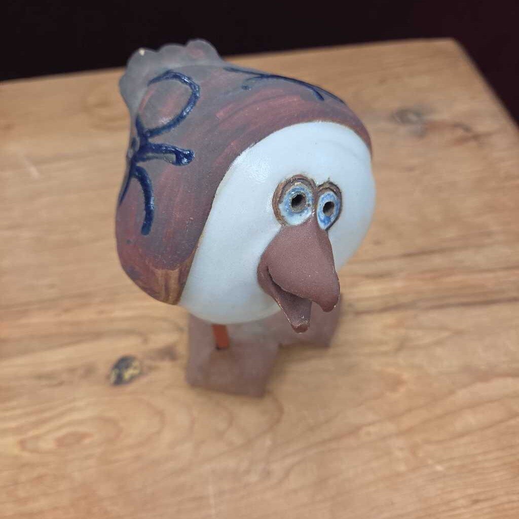 Signed Art Messier Pottery Seagull - 6"