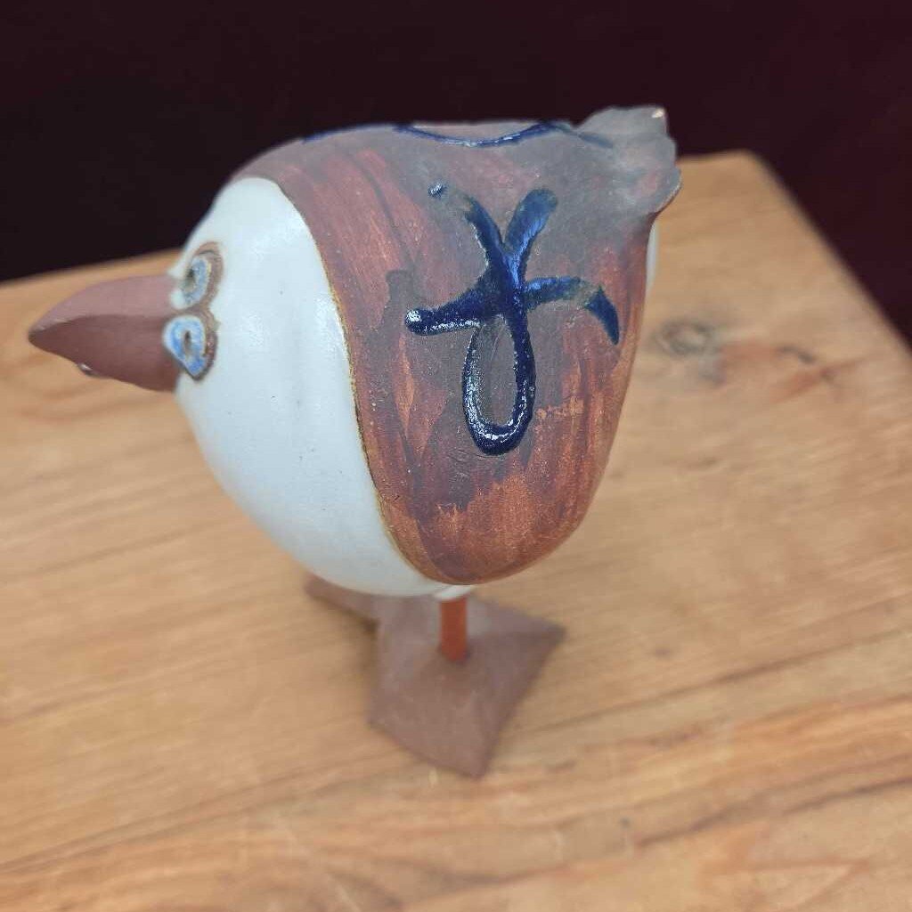 Signed Art Messier Pottery Seagull - 6"