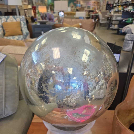 Metallic Orb Sculpture