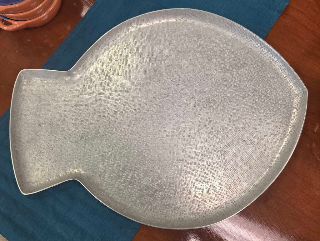 Pewter Fish Serving Tray