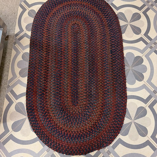 Braided Oval Area Rug, Wool