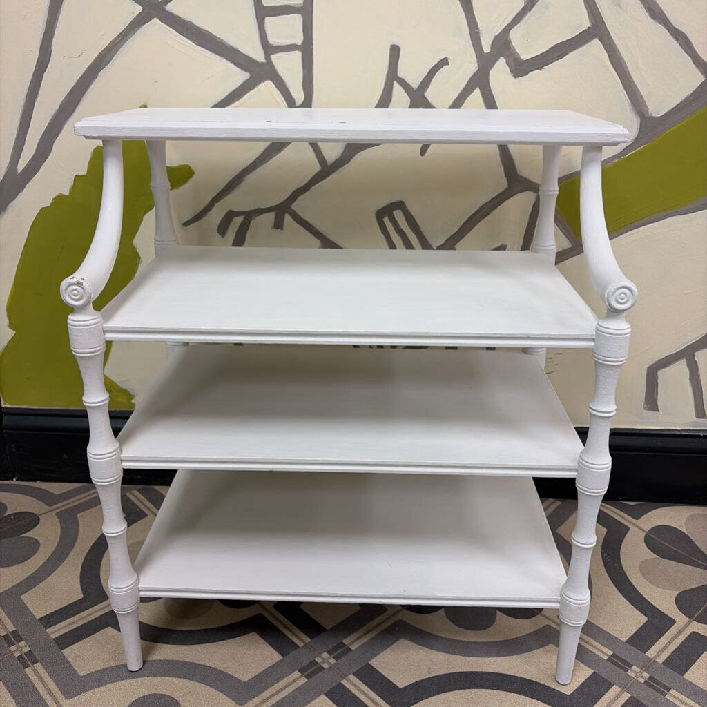 Vintage White 3-Tier Shelf