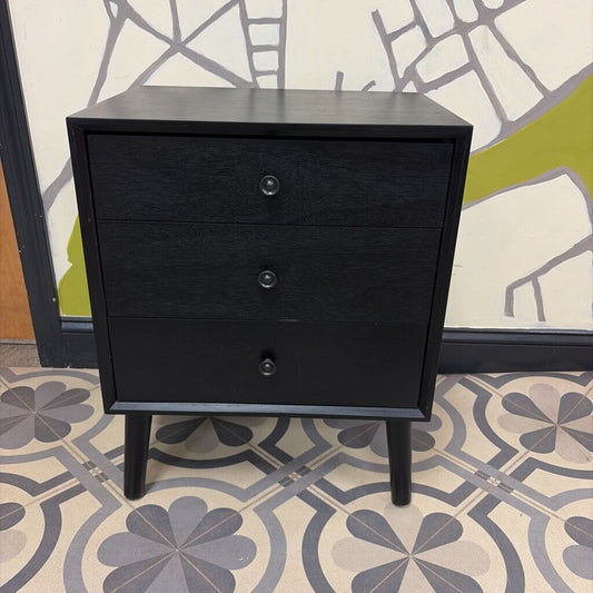Noble House MCM 3-Drawer Nightstand