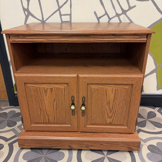 Vintage Oak TV Stand