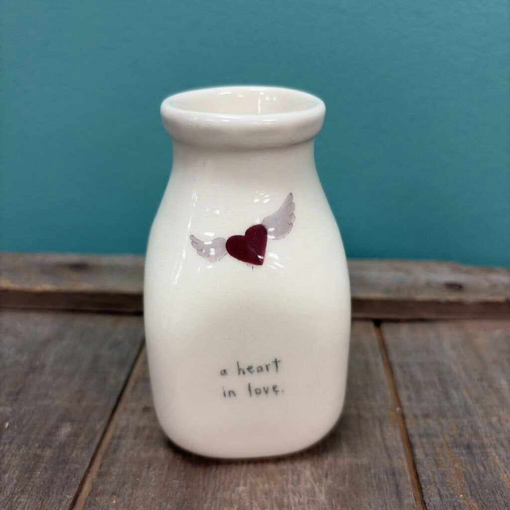Ceramic Heart In Love Vase