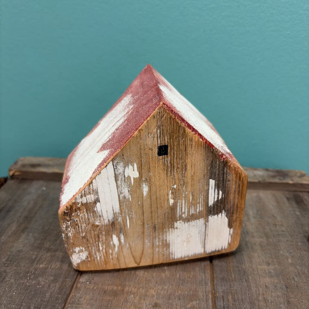 Rustic Wooden House Decor by Rosemary Levin (Maine Artist)