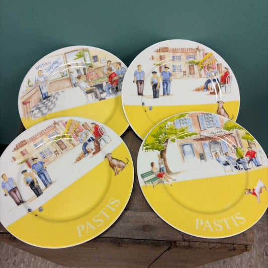 R France Pastis Plates Set of 4