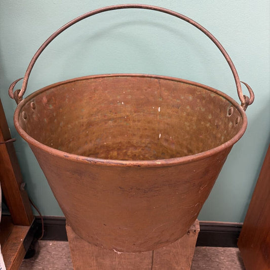 Antique Large Copper Bucket