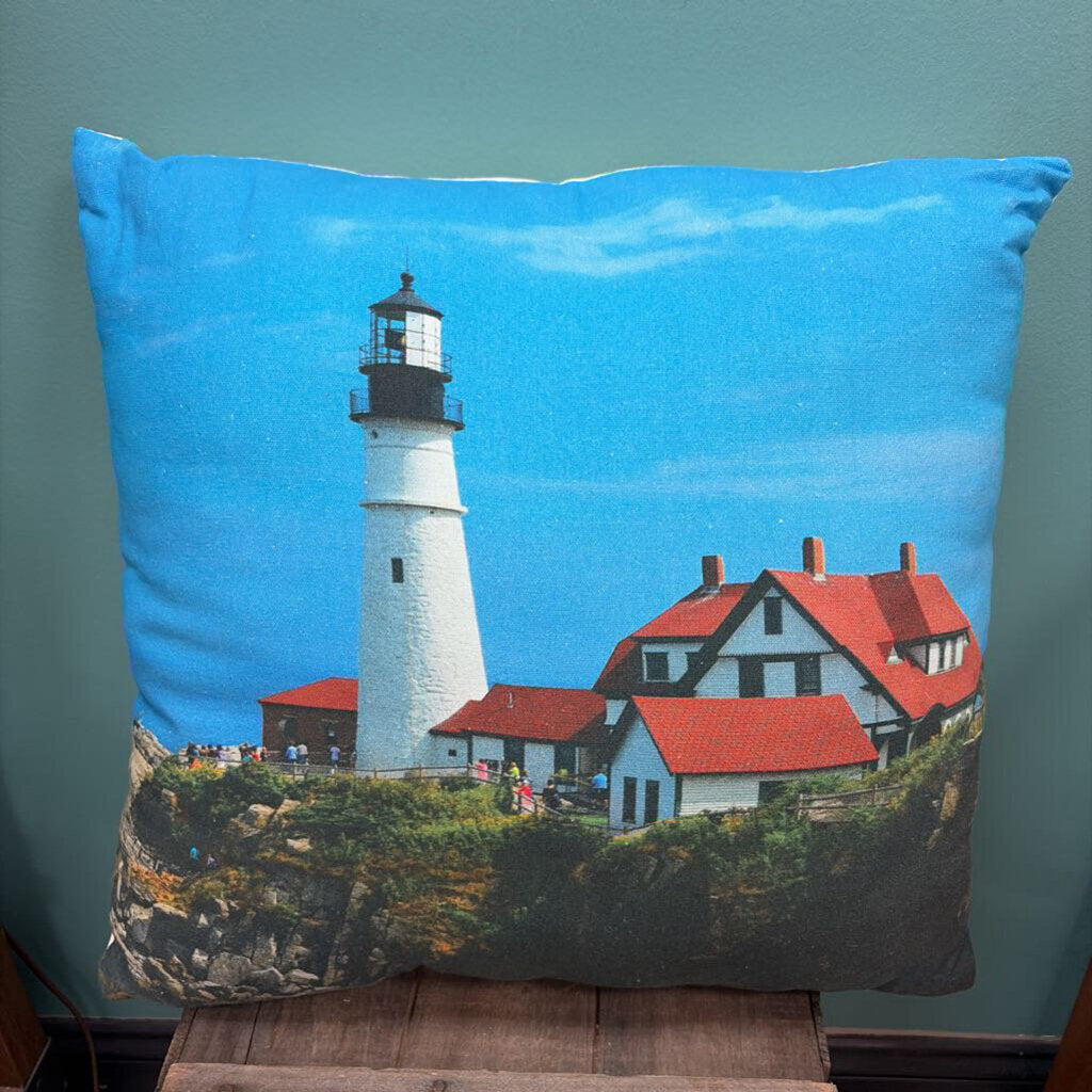 Lighthouse Scenic Pillow