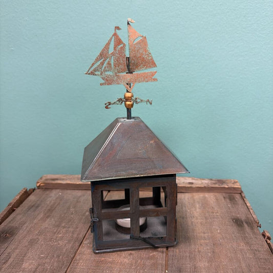Vintage Nautical Weather Vane Lantern