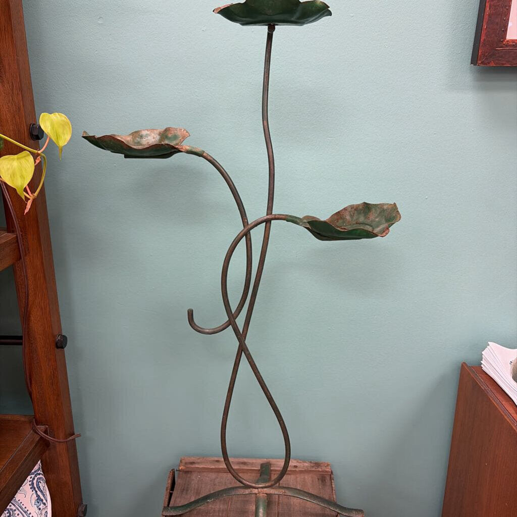 Vintage Metal Floor Plant Stand
