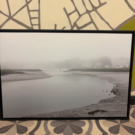Framed Black and White Landscape Art Print
