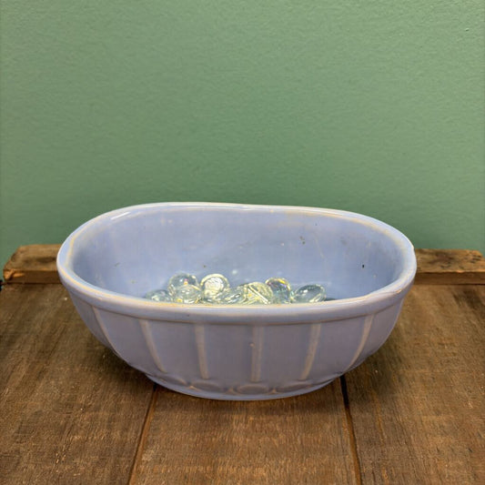 Vintage Blue Ceramic Bowl