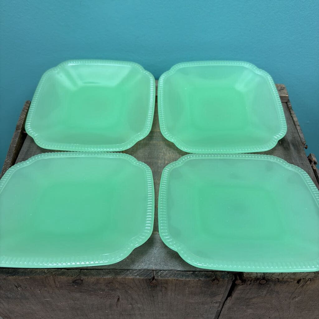 Vintage Green Glass Dish