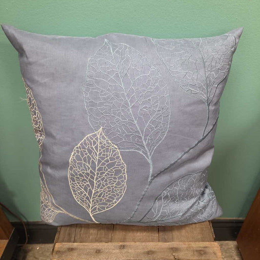 Leaf Pattern Decorative Down Throw Pillow