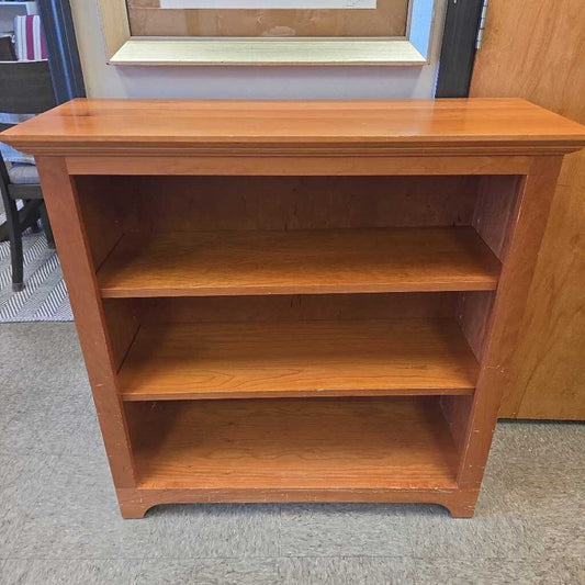 Shaker Style Light Wood 3-Shelf Bookcase