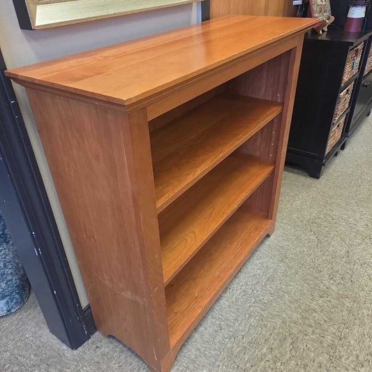 Shaker Style Light Wood 3-Shelf Bookcase