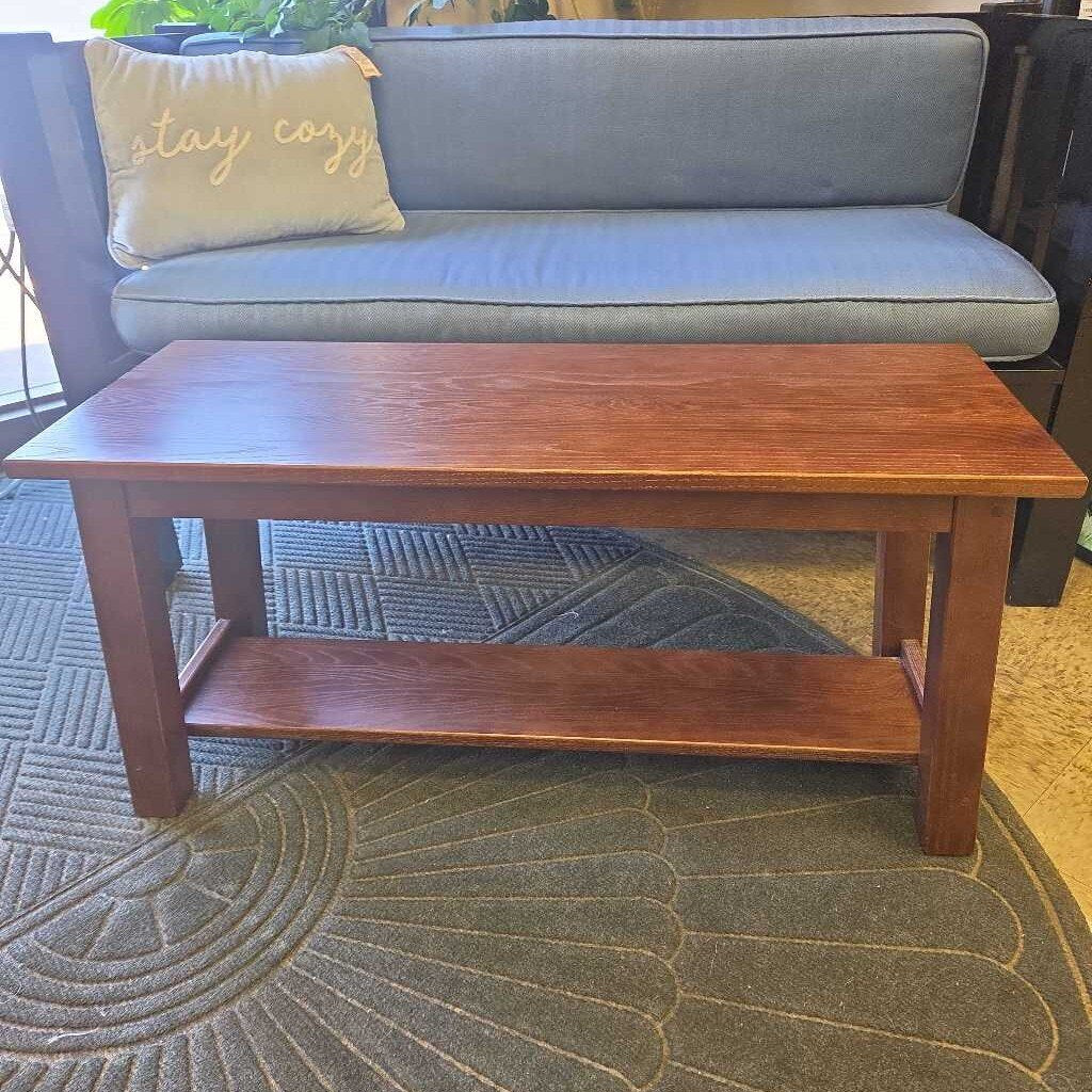 L.L. Bean Dark Wood Mudroom Bench