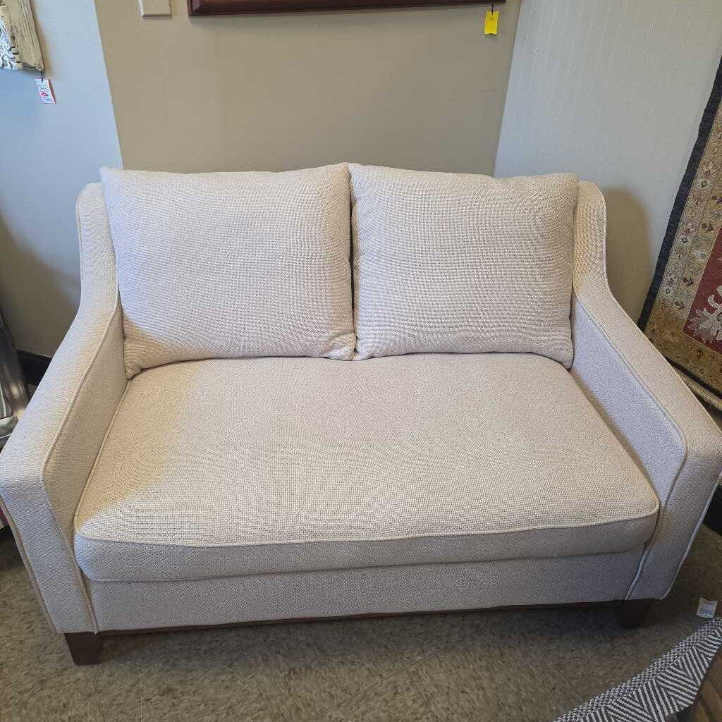 Modern 2-Cushion Upholstered Loveseat