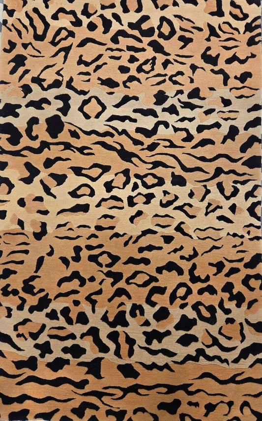 Knecht AG Tibetan Handmade Tiger Stipe Area Rug