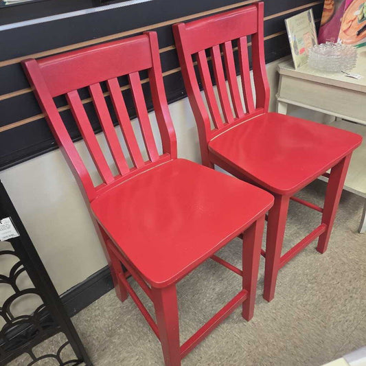 Pottery Barn Schoolhouse 24" Counter Stool - Set of 2