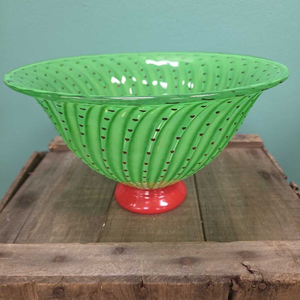 Jan Erik Ritzman & Sven Carlsson Transjo Artglass Watermelon Bowl