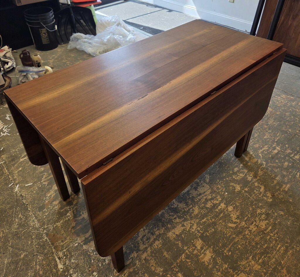 Traditional Style Drop Leaf Cherry Dining Table