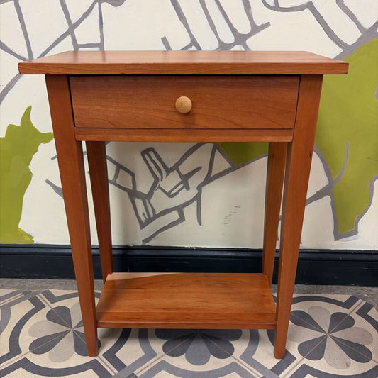 Shaker-Style Cherry Table with Drawer