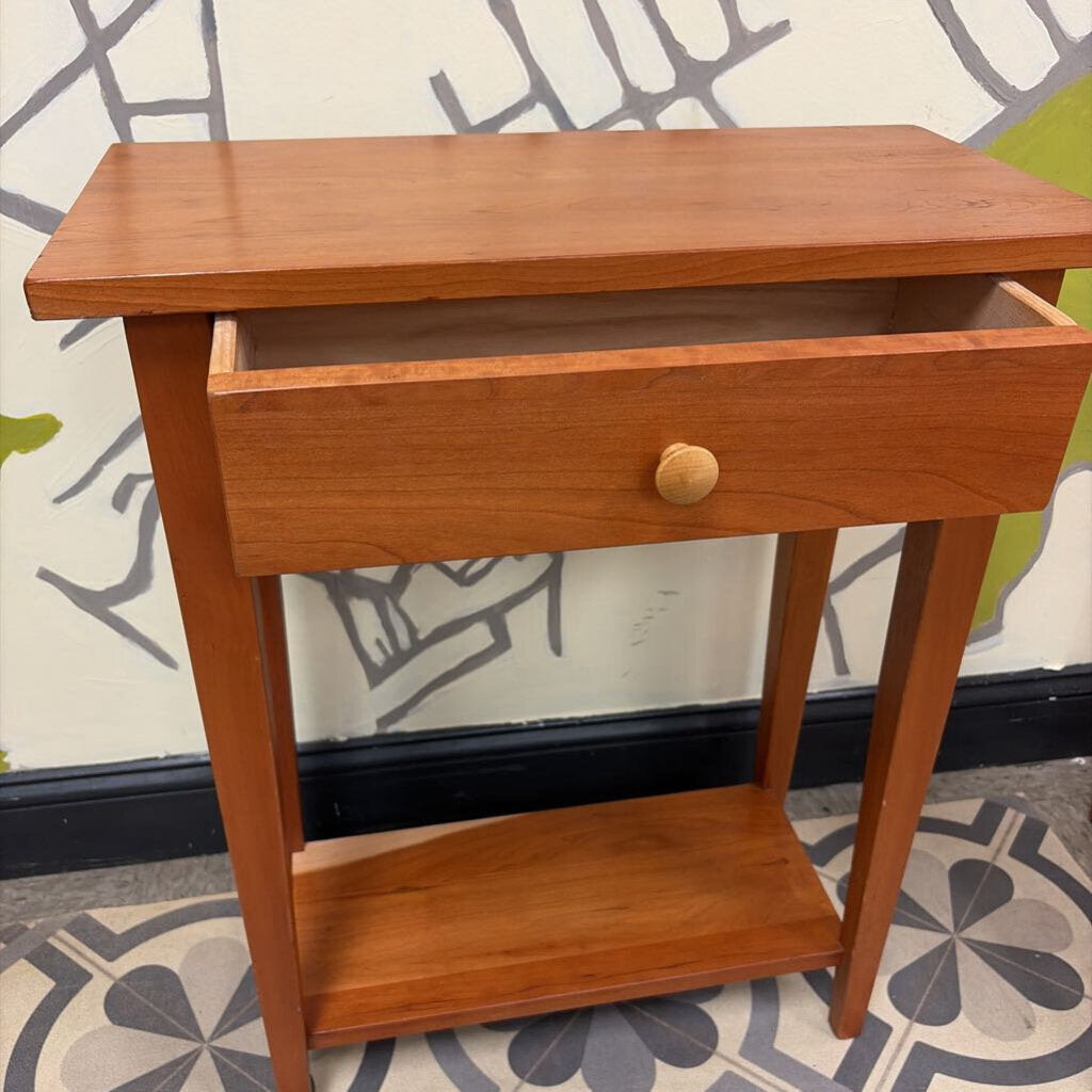 Shaker-Style Cherry Table with Drawer