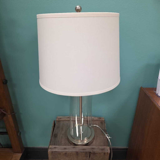 Ralph Lauren Glass Table Lamp with Fabric Shade