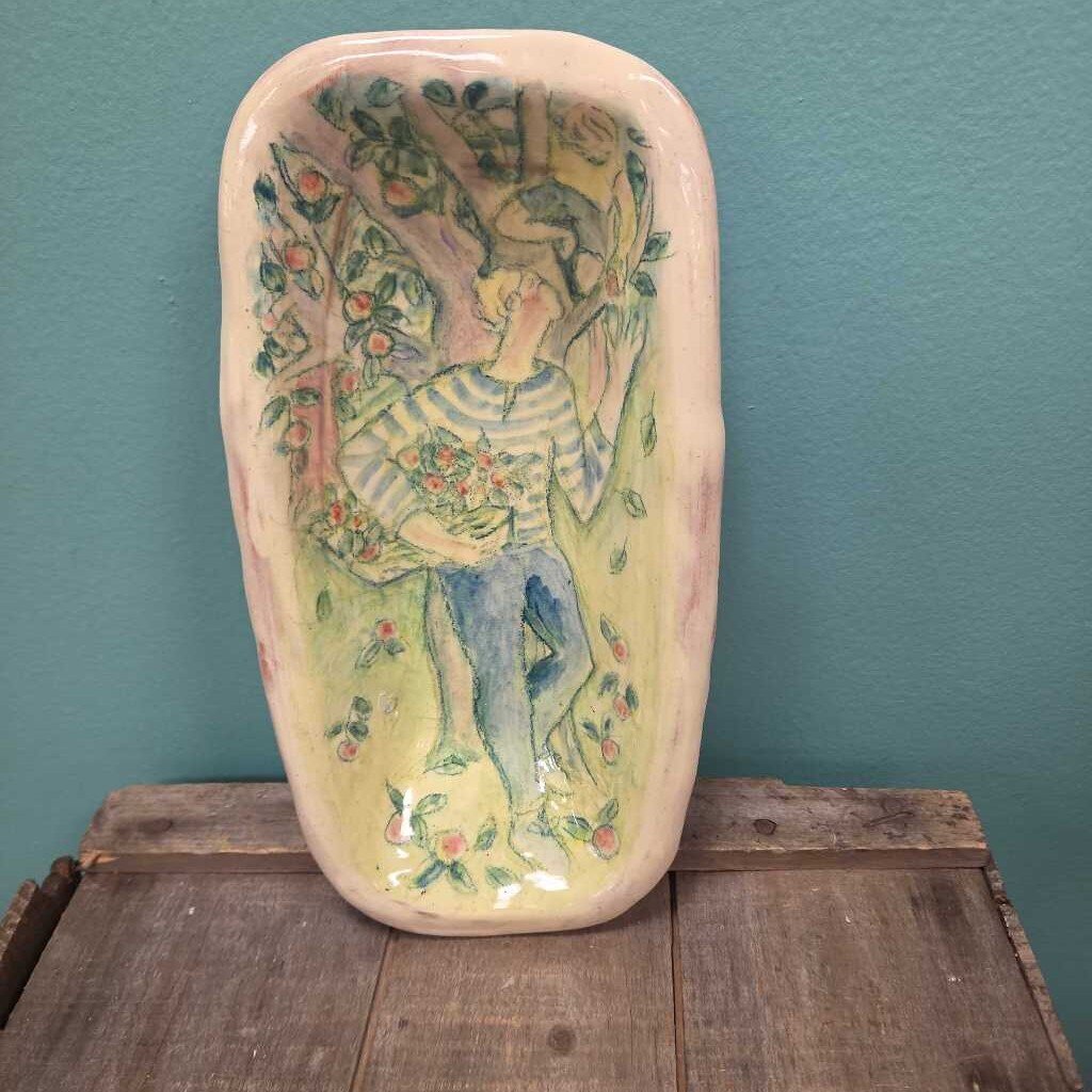 Hand Painted Ceramic Trinket Dish