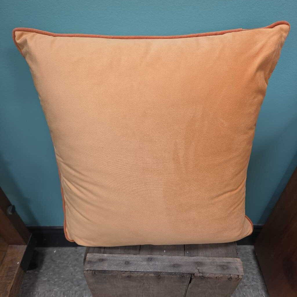 Monday Moose Velvet Throw Pillow with Down Fill