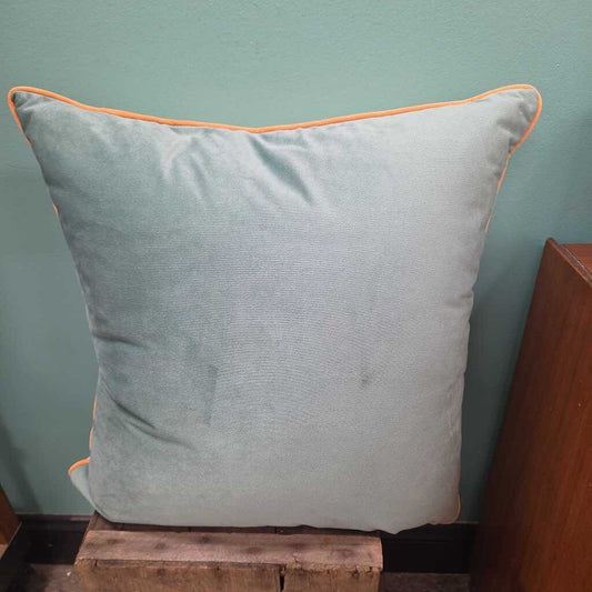 Monday Moose Velvet Throw Pillow with Down Fill