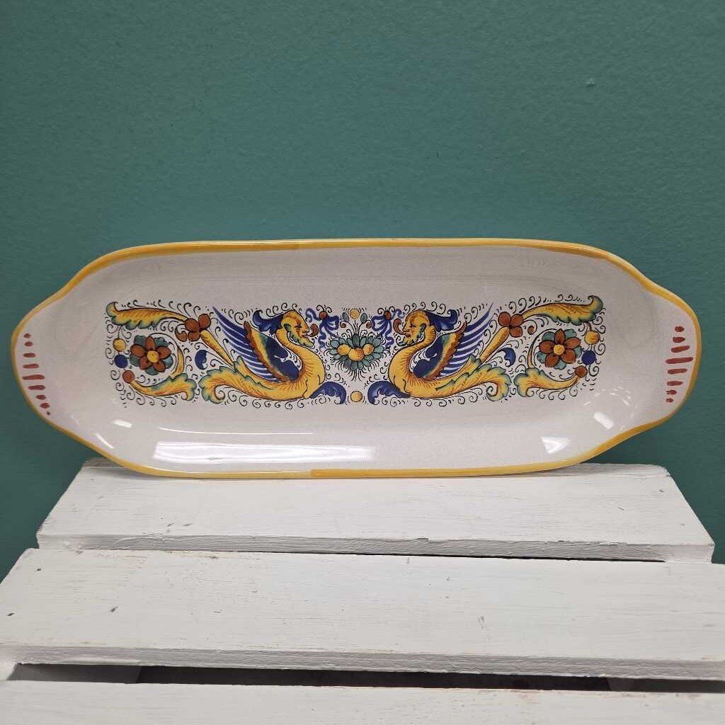 Ceramic Nova Deruta Oblong Serving Dish - Made in Italy