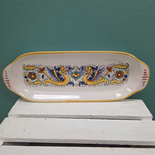 Ceramic Nova Deruta Oblong Serving Dish - Made in Italy