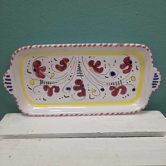 Ceramic Nova Deruta Oblong Serving Dish - Made in Italy