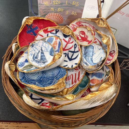 Hand Painted Maine Shell Art