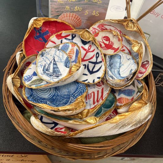 Hand Painted Maine Shell Art
