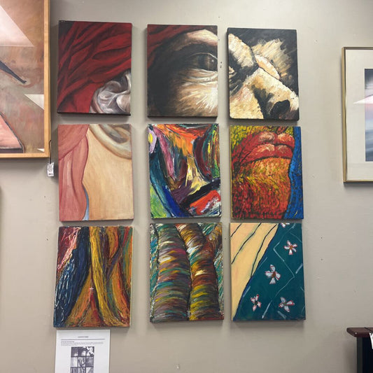 "Study of the Masters" by Leanne Bard (9 Canvas Panels)