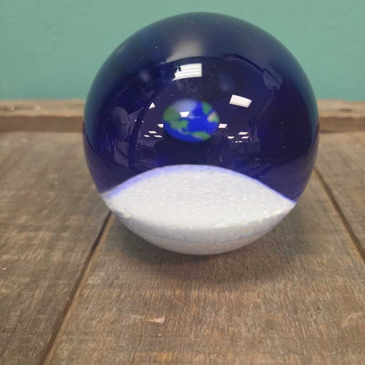 Glass Eye Studio "Earth Rising" Paperweight (Signed)