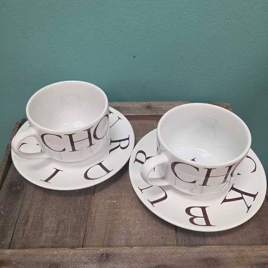Burdick Cup & Saucer - Set of 2