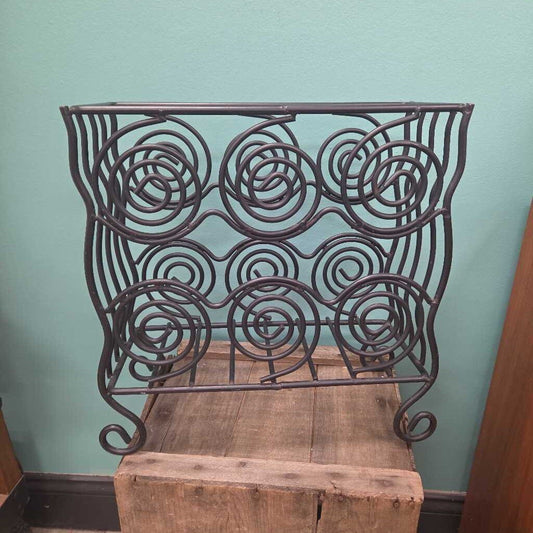 Mid-Century Style Iron Magazine Rack